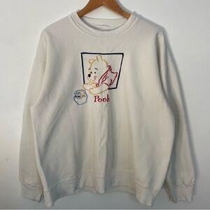 Winnie the Pooh Embroidered Vintage Crewneck Sweatshirt